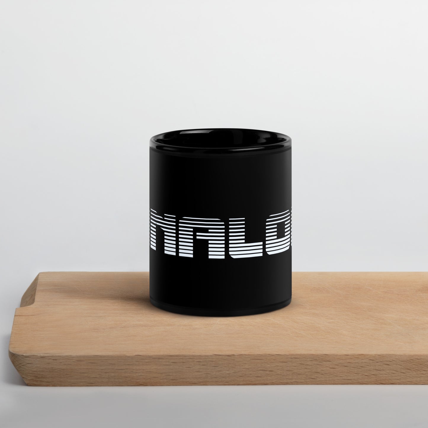 Analog Black Glossy Mug