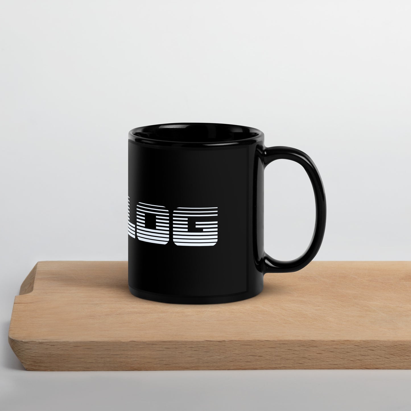 Analog Black Glossy Mug