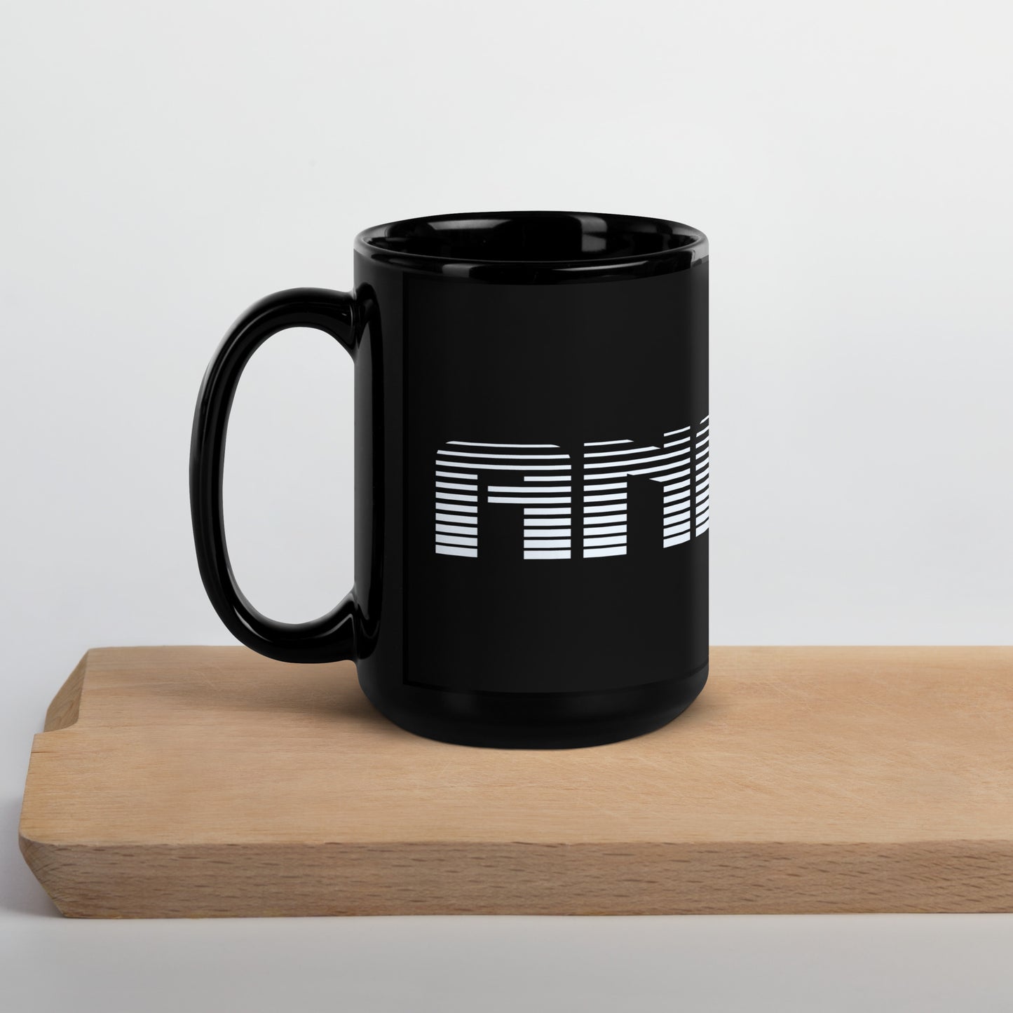 Analog Black Glossy Mug
