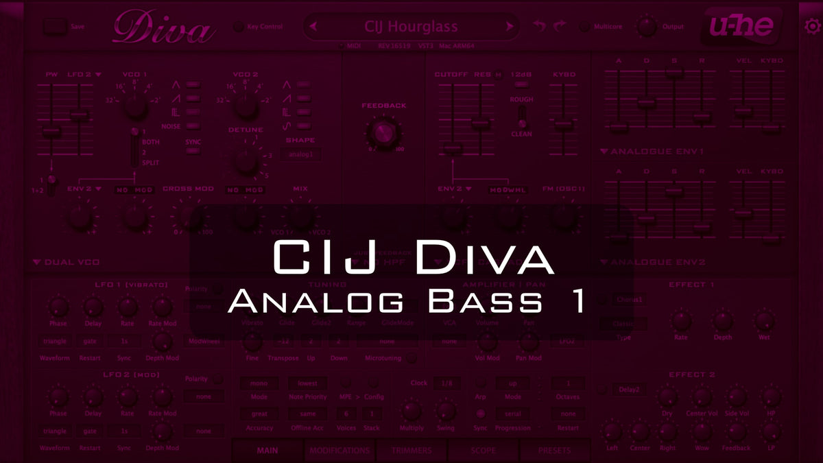 CIJ Diva Analog Bass 1 product cover