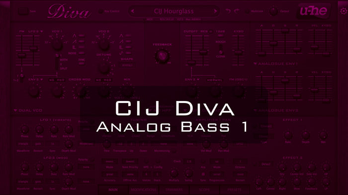 CIJ Diva Analog Bass 1 product cover
