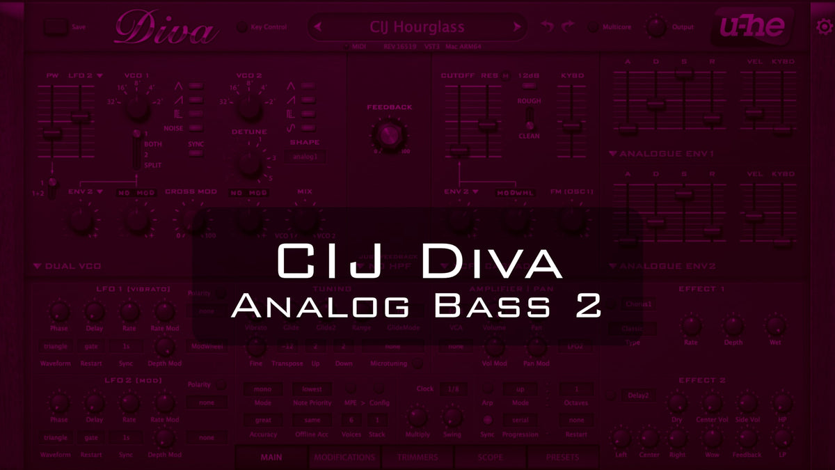 CIJ Diva Analog Bass 2 product cover