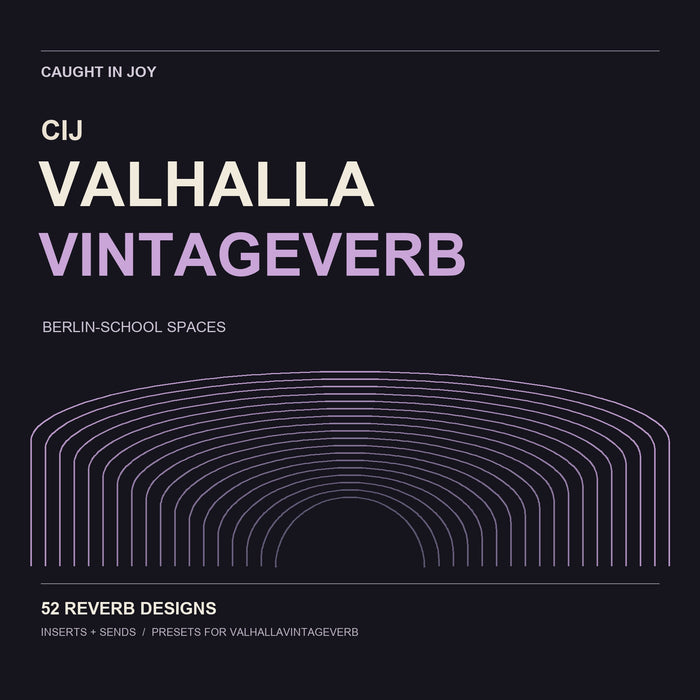 CIJ Valhalla VintageVerb — 52 reverb designs, Inserts and Sends