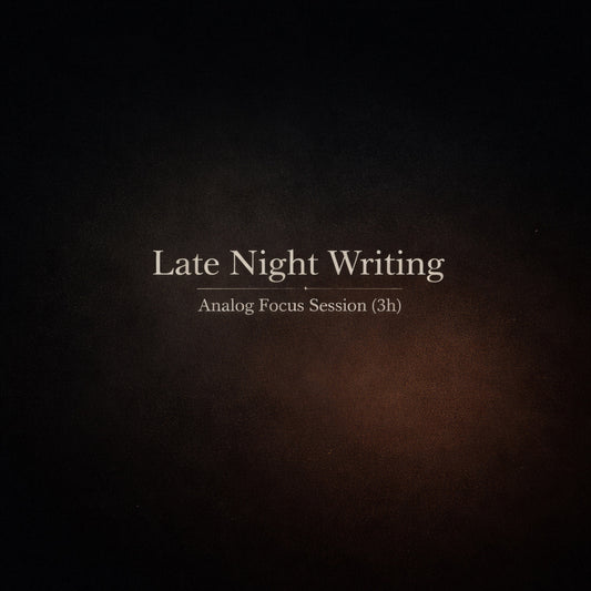 Late Night Writing – Analog Focus Session (3h)