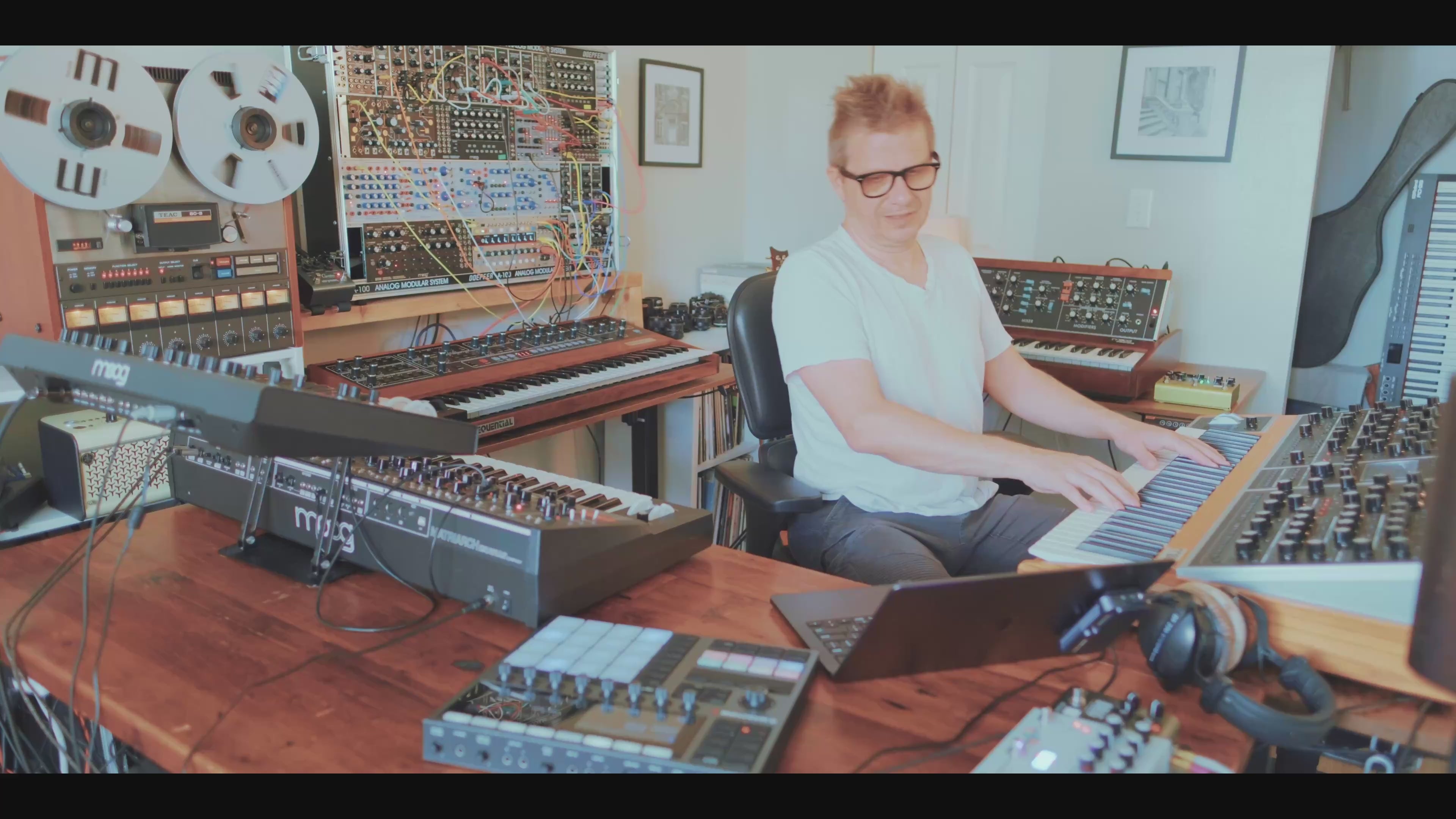Load video: Caught In Joy recording Copenhagen Magic - a new ambient session with analog synthesizers