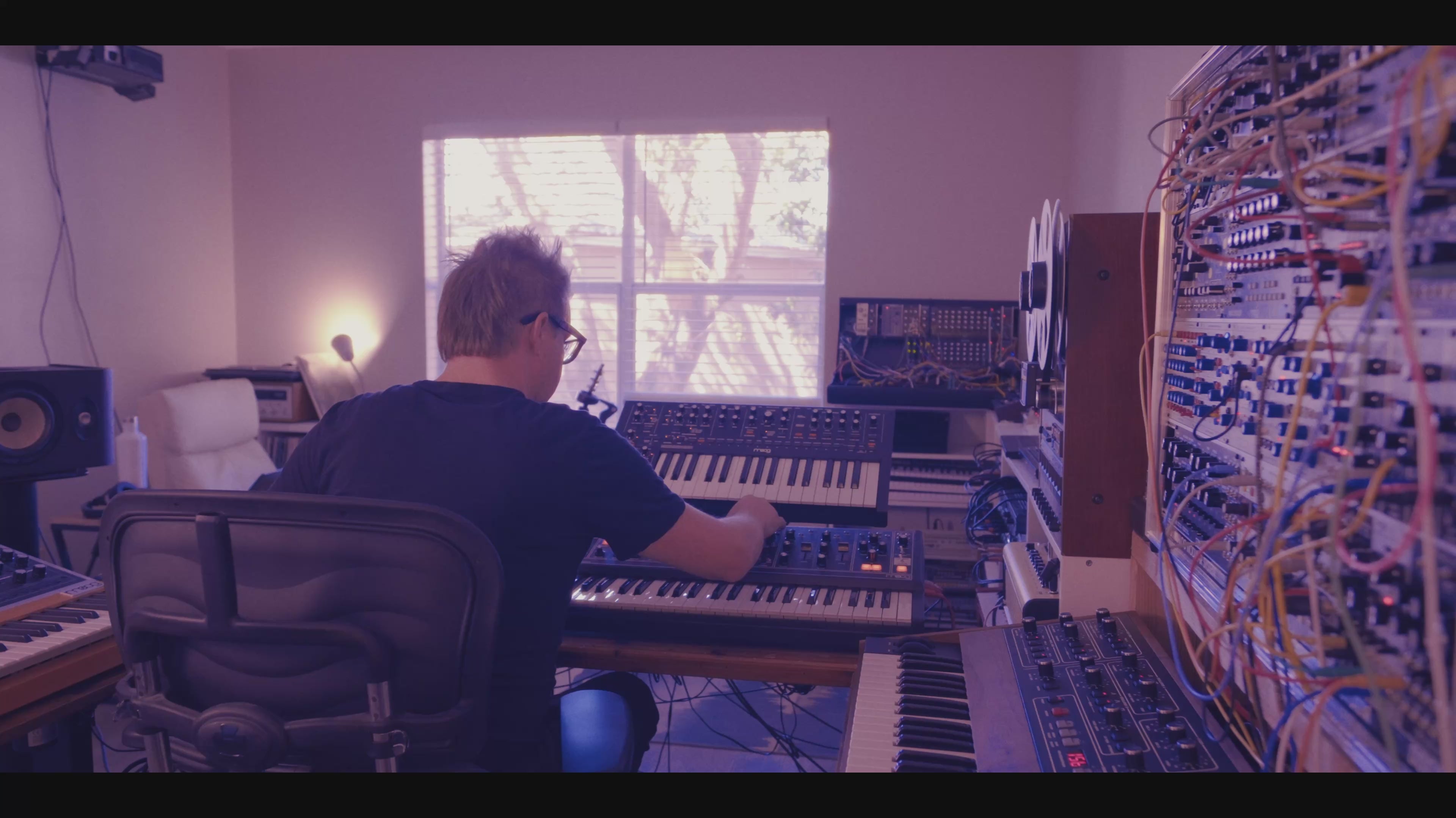 Load video: Caught In Joy recording a new album with analog hardware synthesizers